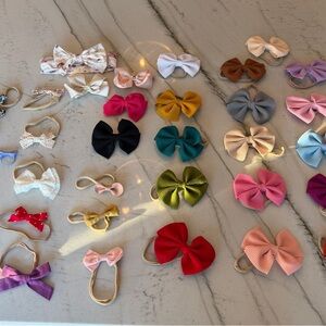 Colorful Bow Hair Ties Set for Kids